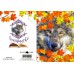  GREETING CARD Autumn Wolf